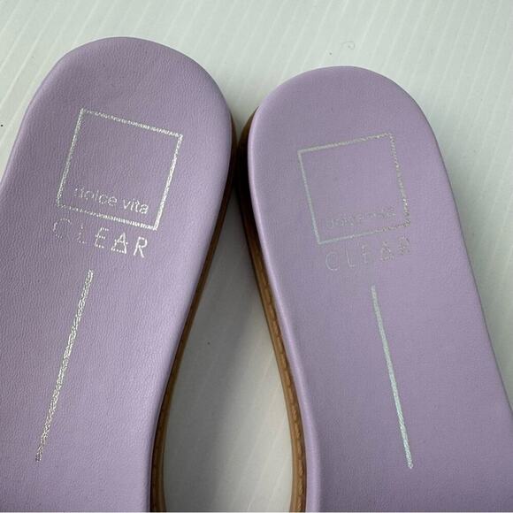 Dolce Vita Grazie basket weave slide sip on sandals lilac size 9.5 purple - Picture 10 of 11